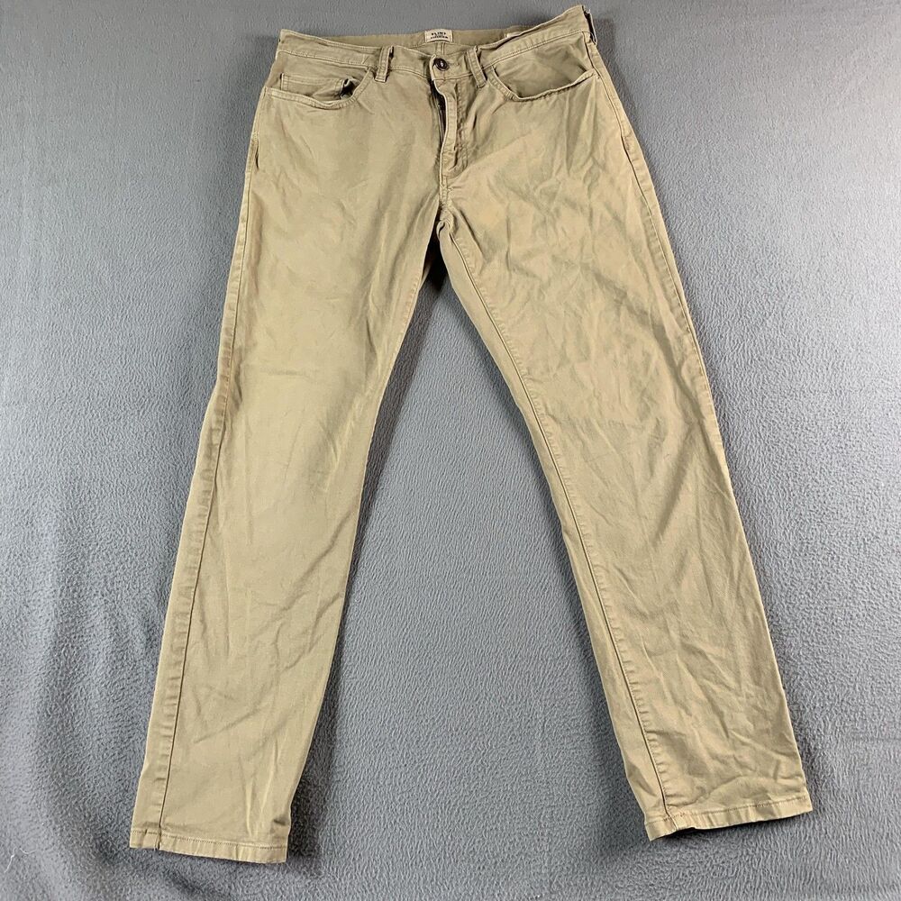 Flint And Tinder Pants Mens 32x29 Beige Slim Fit Chino Stretch Casual Twill